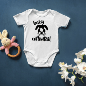 Baby Cottontail Mockup Screen Print Transfer