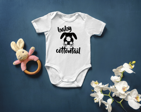 Baby Cottontail Mockup Screen Print Transfer