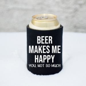 Beer Makes Me Happy Mockup