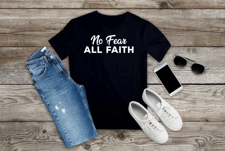 No Fear All Faith Mockup