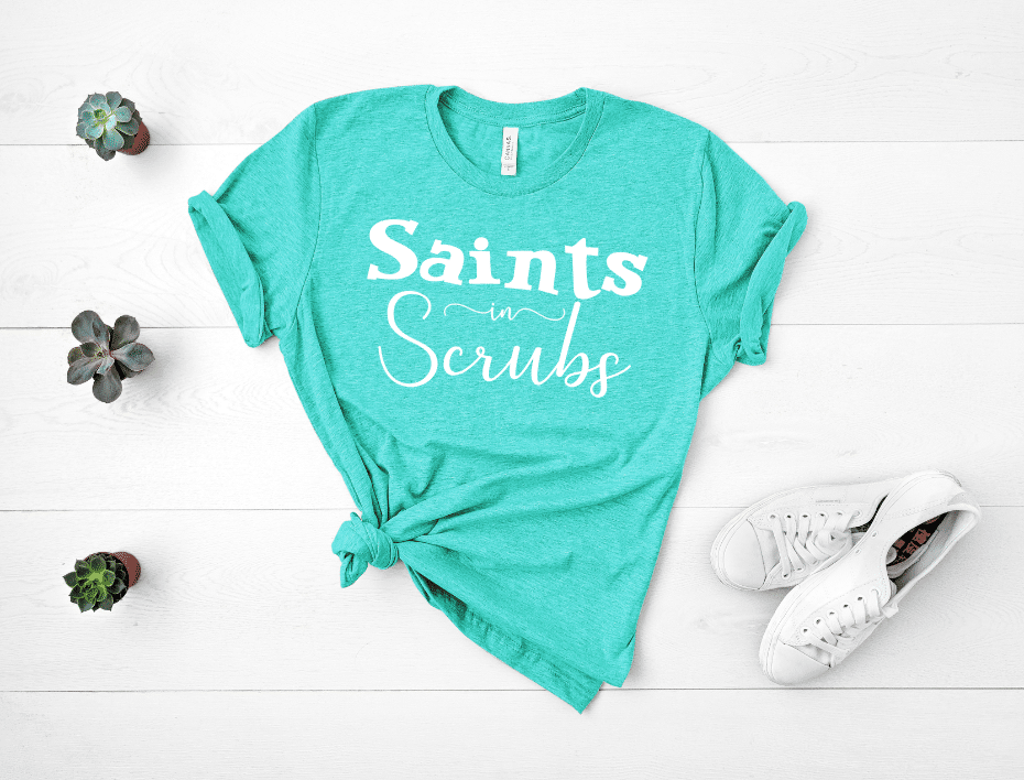 Saints In Scrubs Mockup