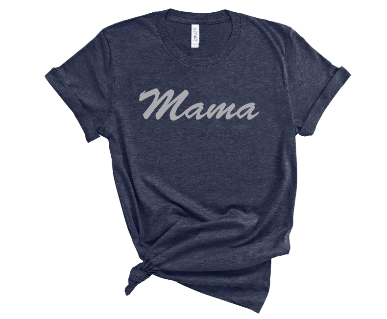 Mama Screen Print Transfer T-Shirt Mockup