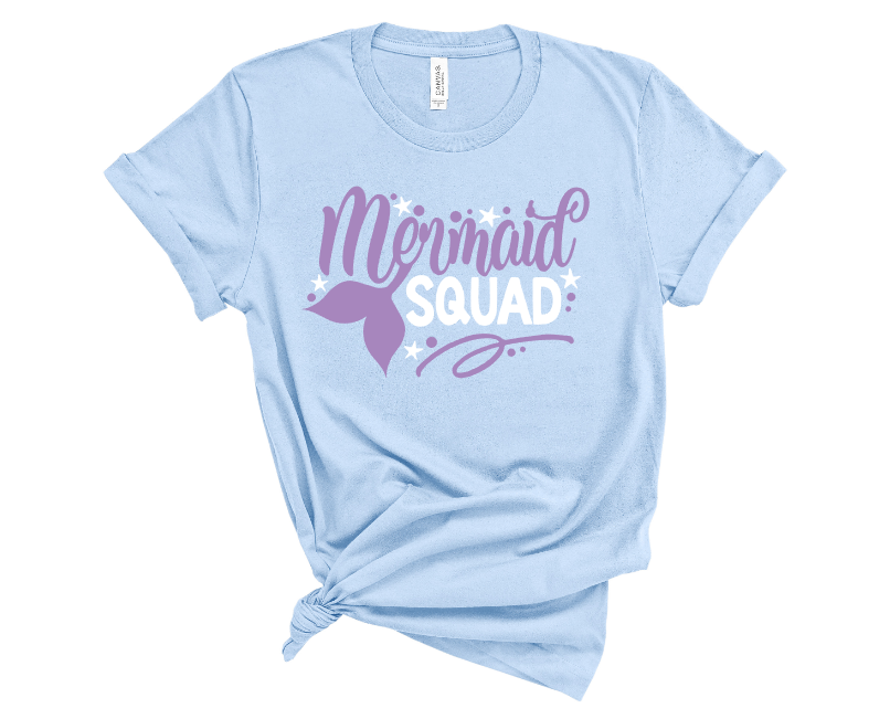 Mermaid Squad Screen Print Transfer