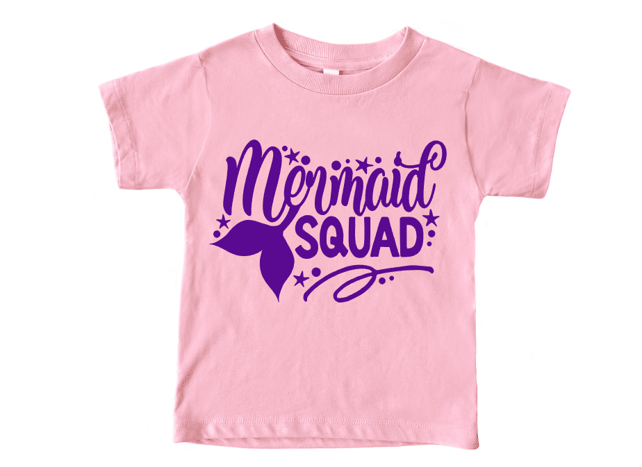 mermaid squad youth metallic purp