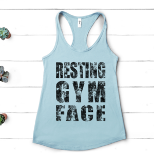 Resting Gym Face Screen Print Transfer