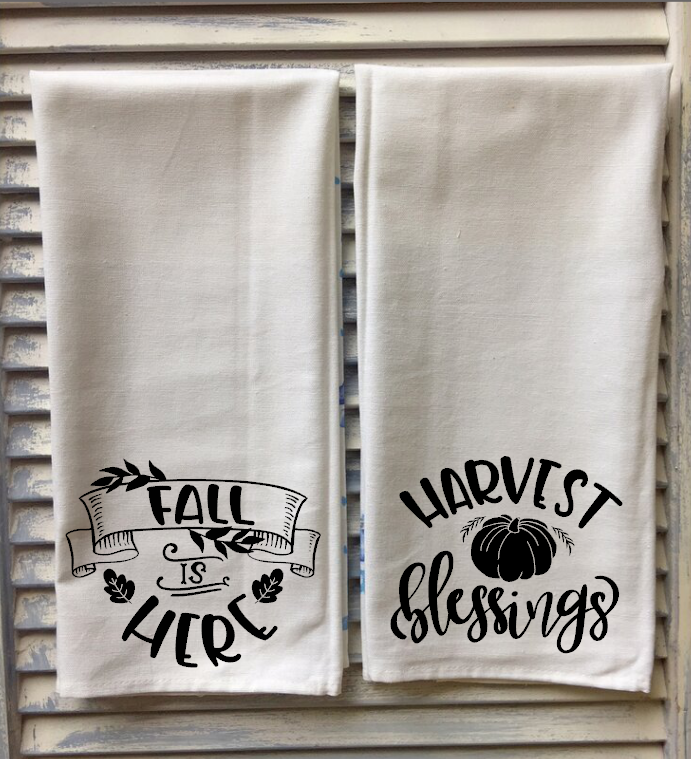 fall towel designs