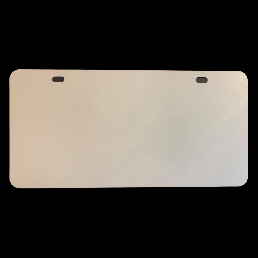 White Blank Sublimation License Plate