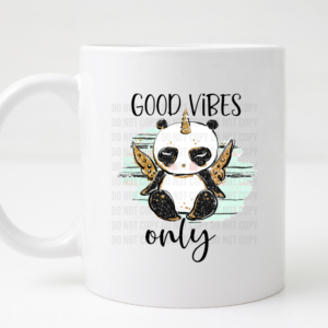 good vibes only coffee mug