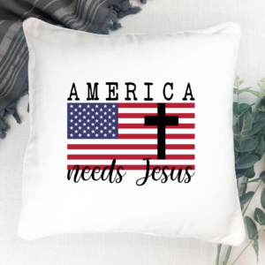 america needs jesus pillow