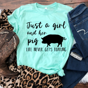 just a girl and her pig