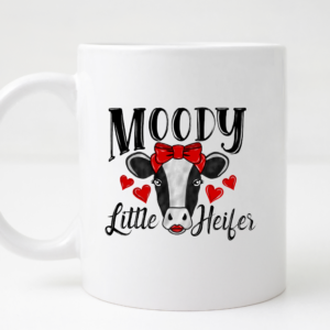 moody little heifer mug