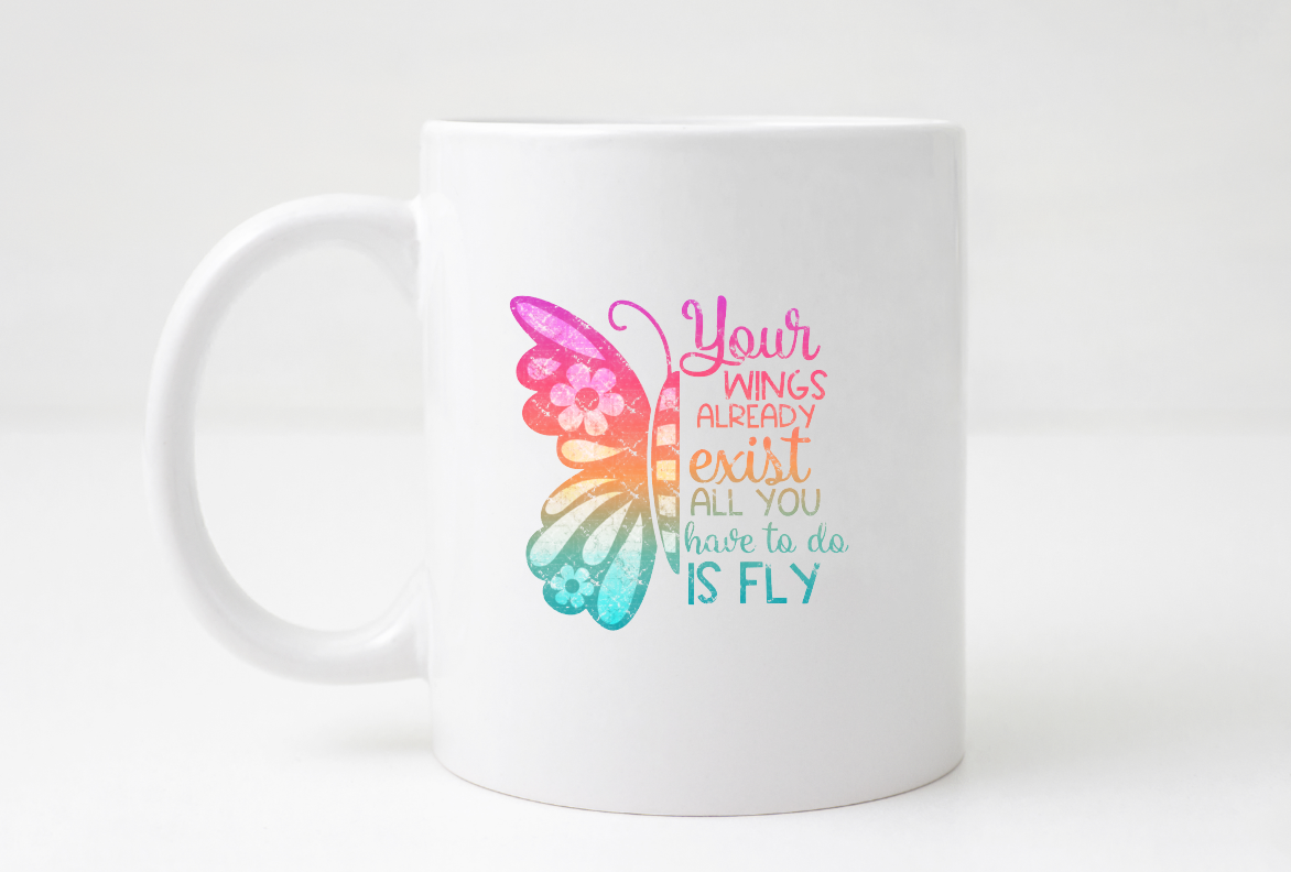 your wings already exist mug