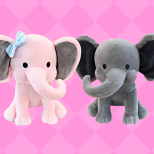 Stuffed Elephant Birth Announcement