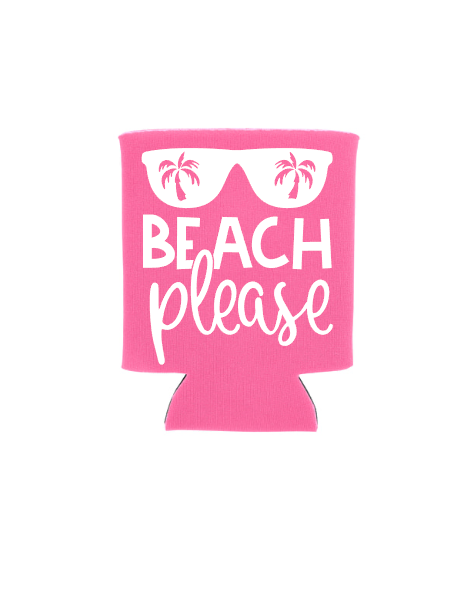 beach please koozie
