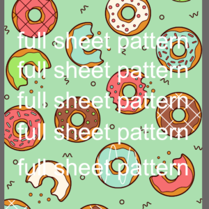 Mint Donut Pattern