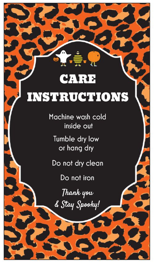 halloween care card
