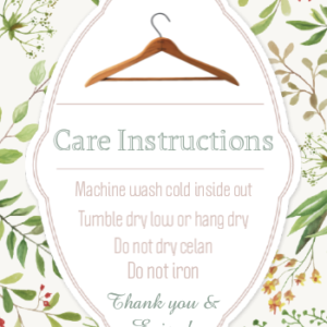 Floral Care Card