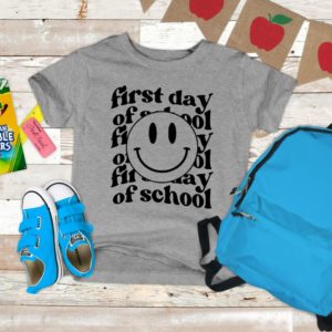 first day of school smiley face