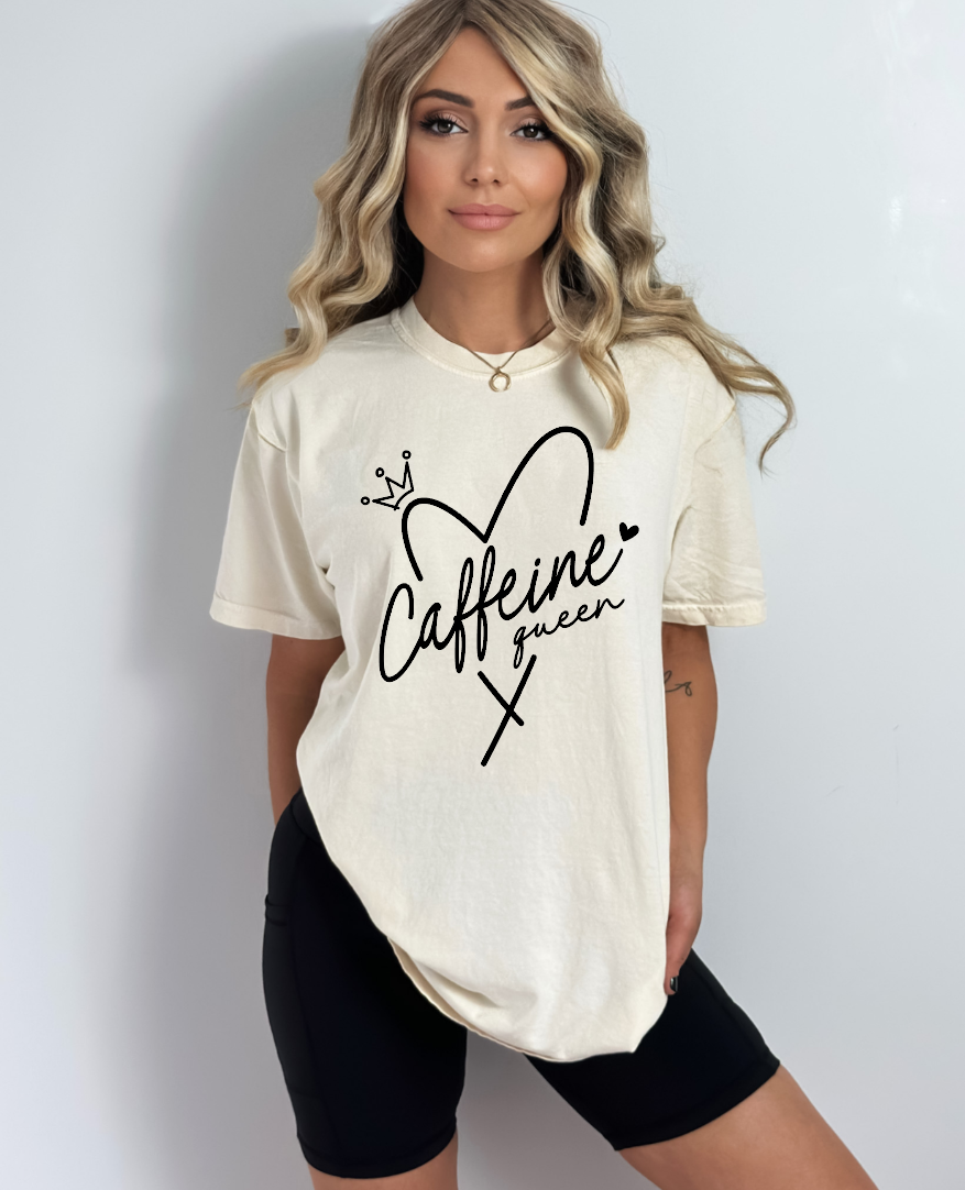 Caffeine Queen | Coffee Transfers | Kingdom Designs