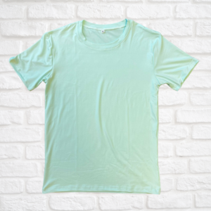 Pastel Mint Sublimation T-Shirt Blank 95% Polyester