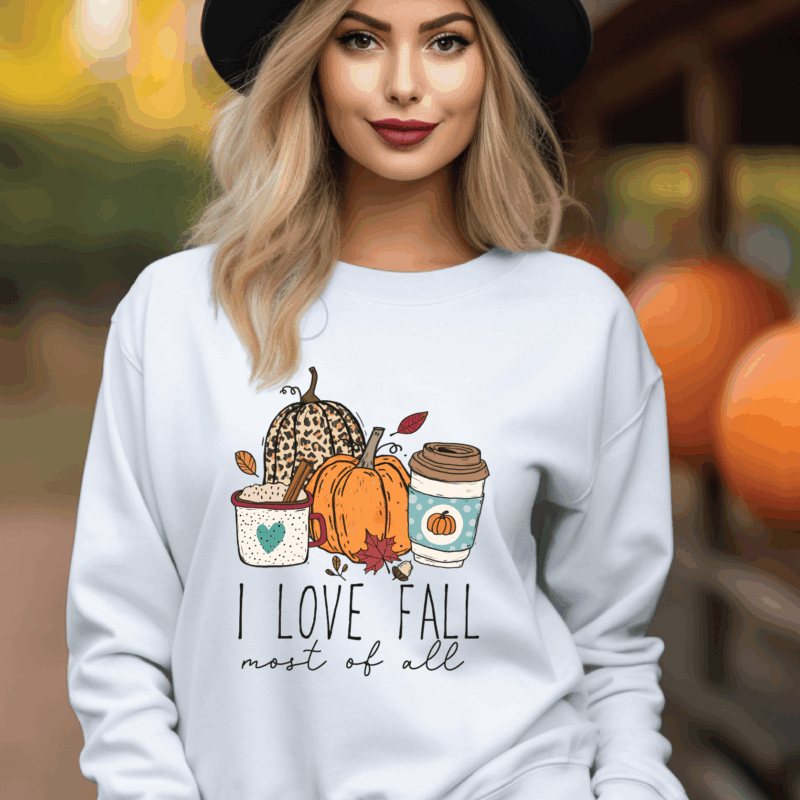 I Love Fall Most Of All | 0937 | Direct To Film DTF Transfer