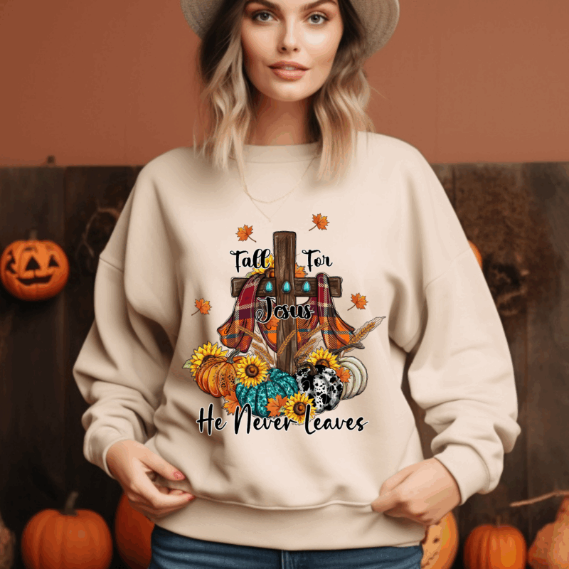 Fall For Jesus Cross | 1052 | Direct To Film DTF Transfer