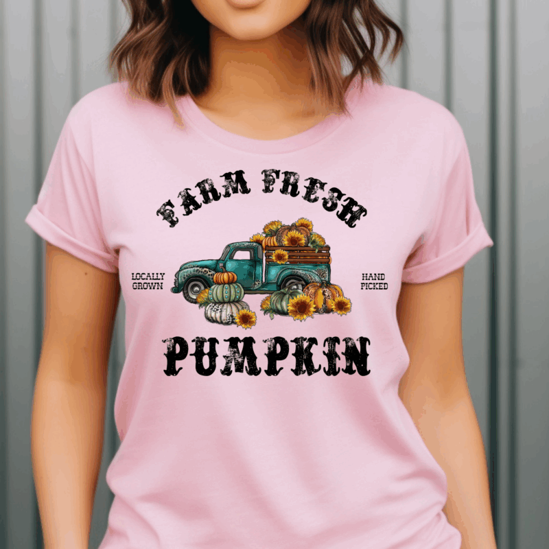 Farm Fresh Pumpkins Truck | 1057 | Direct To Film DTF Transfer