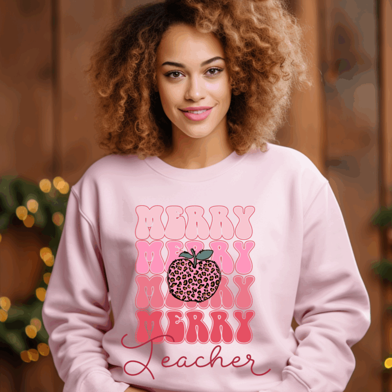 Merry Merry Merry Teacher | 2922 | Direct To Film DTF Transfer