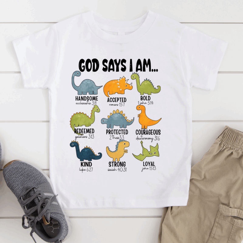 God Says I Am Dino | 301 | Direct To Film DTF Transfer