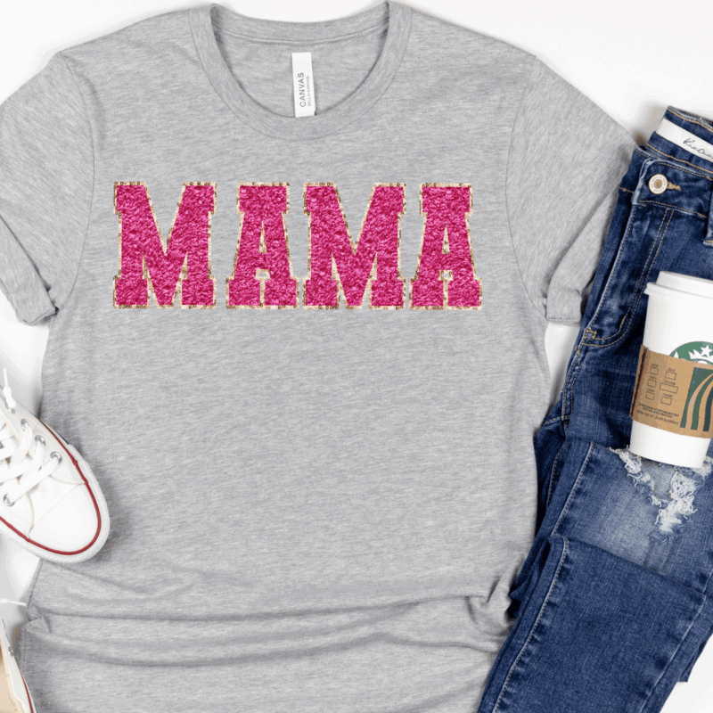 Faux Chenille Mama | 10562| Direct To Film DTF Transfer