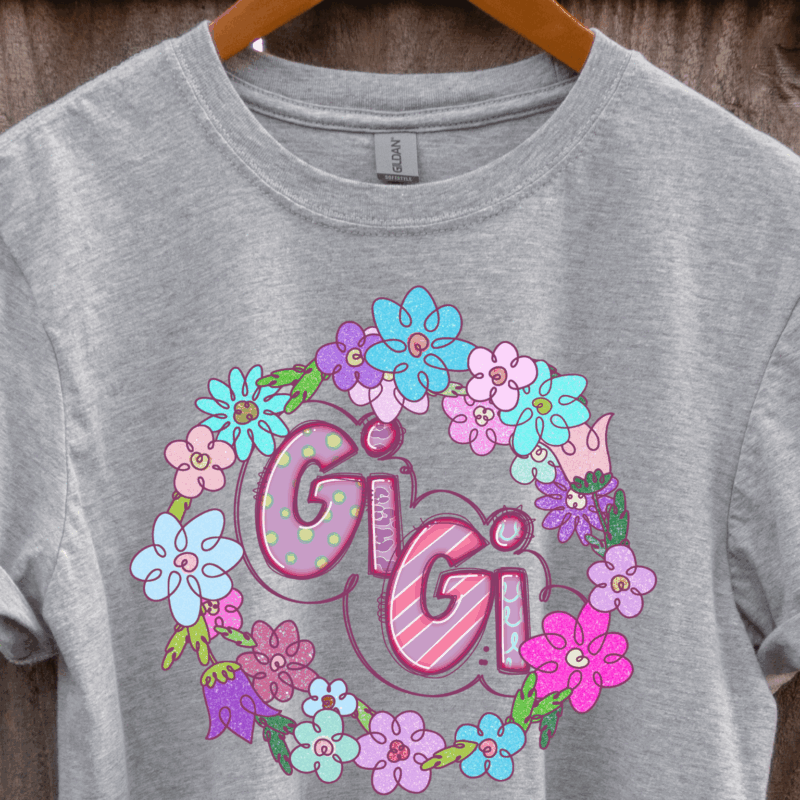 Floral Gigi | 1066 | Direct To Film DTF Transfer
