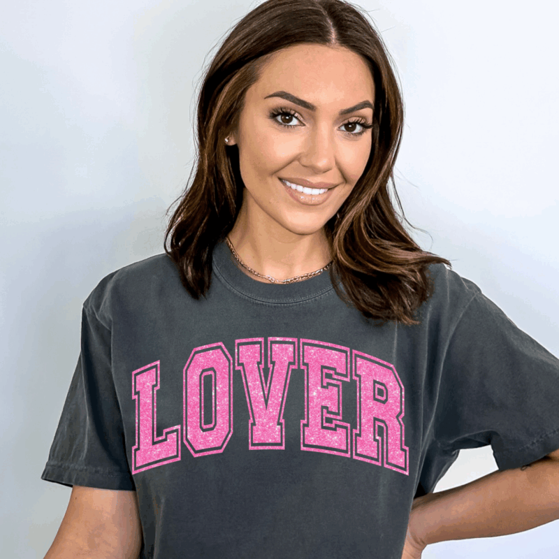 Lover Faux Sequin | 4354  | Direct To Film DTF Transfer