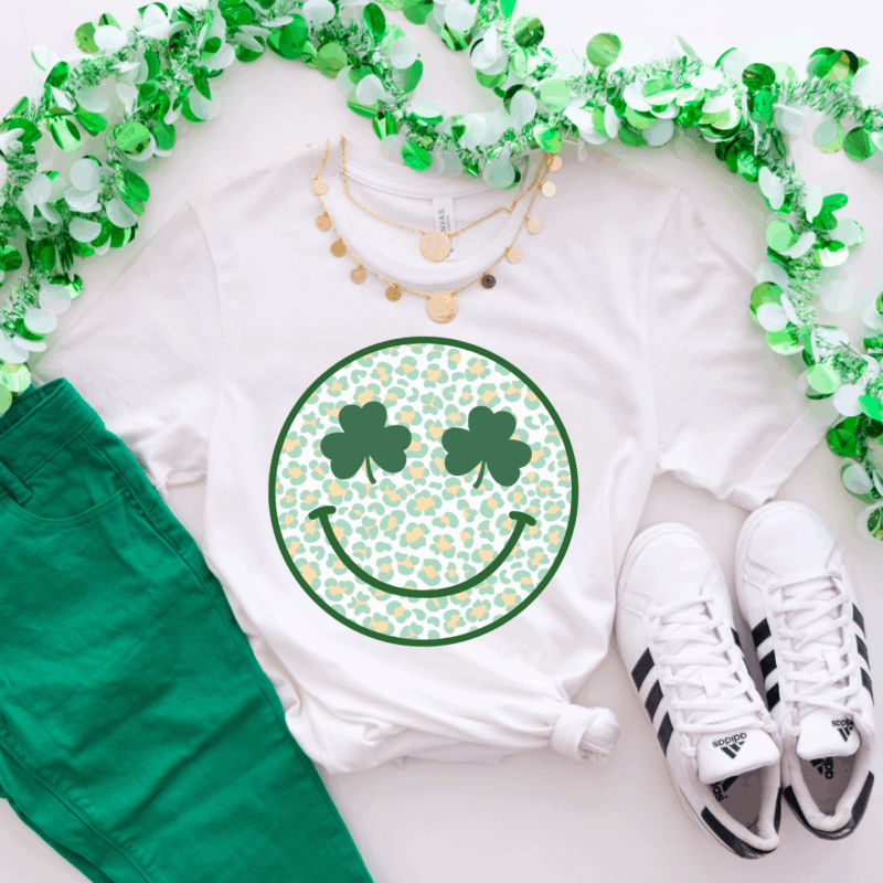 Shamrock Smiley | 10730  | Direct To Film DTF Transfer