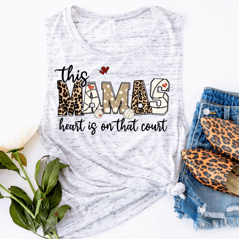 This Mama Heart Volleyball | 10822 | Direct To Film DTF Transfer