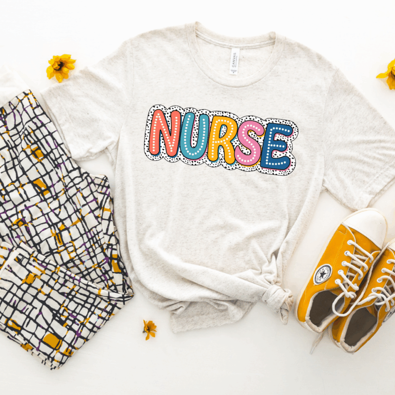 Nurse Dots | 20028 | Direct To Film DTF Transfer