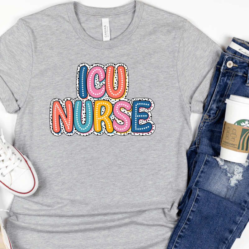 ICU Nurse Dots | 20030 | Direct To Film DTF Transfer