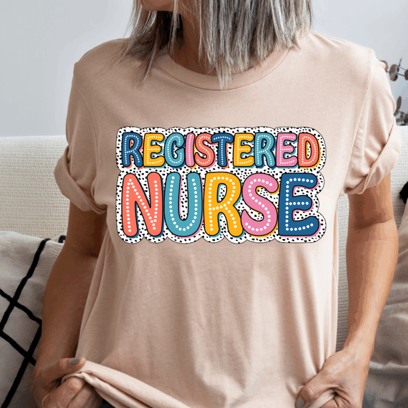 Registered Nurse Dots | 20029 | Direct To Film DTF Transfer