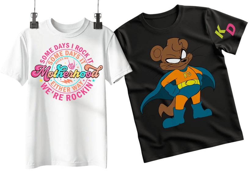 Custom DTF Transfers Shirts Finished